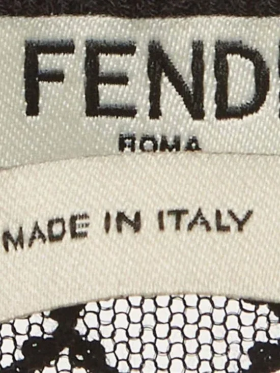 NWT Fendi Black Mesh Sheer Top, Size Medium - Picture 4 of 4